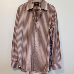 Black & brown size 17 mens shirt